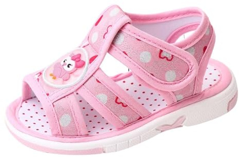 Chaussures d'été pour bébé fille 24 - Chaussures d'été pour bébé - Chaussures Kawaii pour nouveau-né - Chaussures d'apprentissage à bout ouvert - Chaussures de baptême - Semelle souple