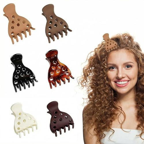 WEIPUER 6 fermagli per radici per capelli, volumizzanti, per capelli ricci, clip per attaccatura dei capelli per un maggiore rimbalzo e volume
