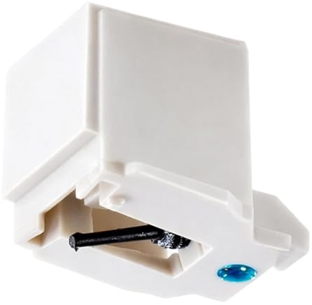 ikBrtaiay Aguja Tocadiscos, Tocadiscos Aguja de Grabación LP, Pin de Repuesto AT3600L de Recambio, Agujas de Grabación, Fácil Instalación, Color Blanc