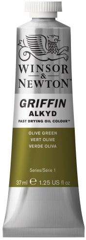 Winsor & Newton Griffin Alkyd Fast Drying Oil Colour Tube - Olive Green, 37 ml (Pack of 1)