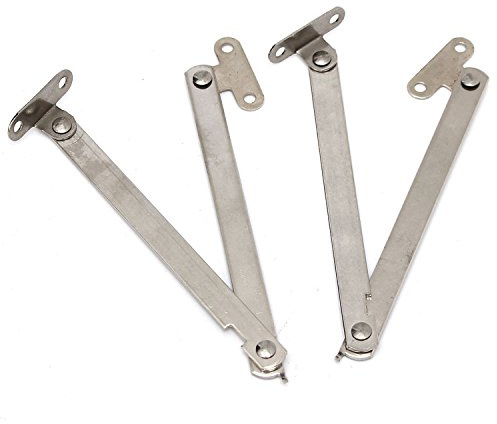 2pcs Edelstahl Schrank Möbel Tür Deckelstütze Scharnier Aufenthalt