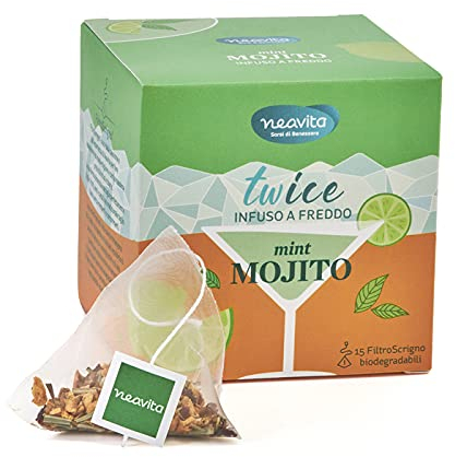 Neavita Twice - Mint Mojito Infuso a Freddo, 15 filtroscrigno