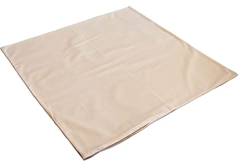 GIRAFFENLAND Organic Percale Ticking 80 x 80 cm with Zip Cover Ideal for Filling Pillows - Insert = Empty Cushion Cover 80 x 80 cm