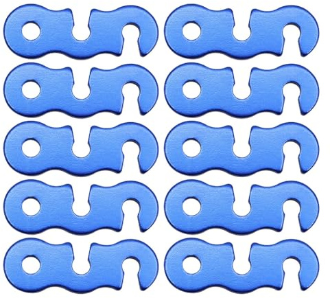 Vdaxvme 10 Stück Seilspanner Camping Zelt Schnur Einsteller Camping Ausrüstung für Rucksackreisen Zeltpfahl Abspannleine Spanner Zeltschnur