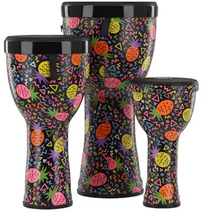 GEWA Liberty Djembé Nestable - Set bestehend aus: 8, 10, 12 - Muster: Pineapple