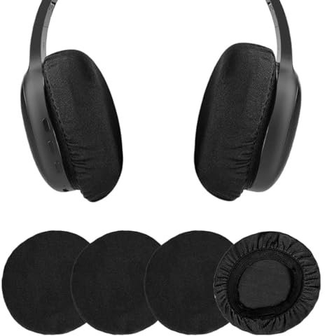SULIUDAJI Fundas para Auriculares, Transpirables, Lavables, Elásticas, Aptas para Auriculares De 6-8,5 Cm, Reutilizables, 4 Piezas