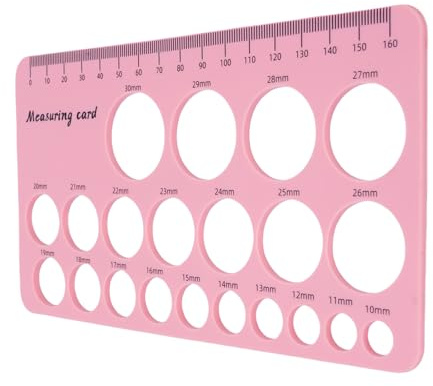 Flange Measuring Tool Kit, 2 Set Nipple Ruler Insert Kit 13 15 17 19 21mm Flange Inserts Sizing Measurement Tool for Breastfeeding Moms