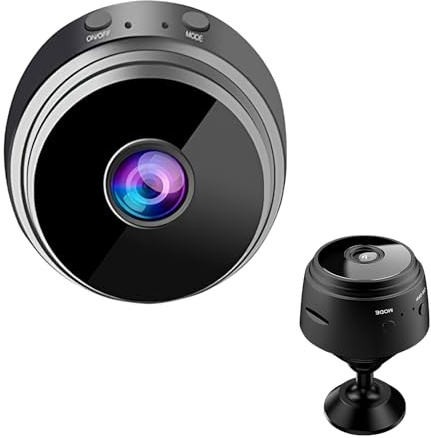 Mini Telecamera Spia Nascosta Wifi Full HD 1080P con Visione Notturna Invisibile, Rilevamento Movimento, Microcamera Audio Video Senza Fili, Telecamera Sorveglianza Casa Ufficio Magnetica Compatta