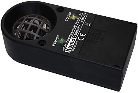 Kemo M175 Tiervertreiber Ultraschall Leistungsstark. Erzeugt sehr laute, sirenenartig pulsierende, aggressive Ultraschalltöne. Vertreibt Nagetiere, Insekten, Wild + Vögel. Mit LED-Anzeigen