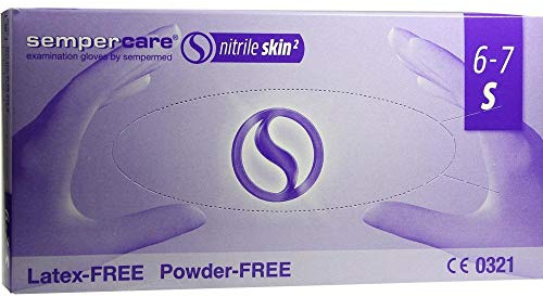 sempercare nitrile ² Monouso Nitrile Guanti, misura S, (confezione 200)