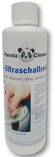 PandaCleaner® Limpiador ultrasónico para baño, concentrado para gafas, joyas, productos dentales, oro, monedas, cristal, relojes (resistentes al agua), etc., 1 l, 2 l, 3 l
