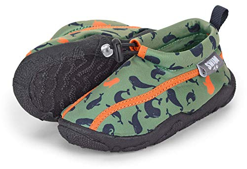 Sterntaler Jungen Aqua-schuh Wale2 Aqua Schuh, Grün, 21/22 EU