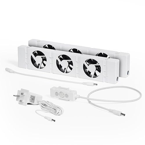 SpeedComfort Radiator Fan Duo Set – Set of 2 radiator fans - Energy efficient – 2x faster heating - Up to 22% energy savings – Easy to install – Whisper quiet - Dutch product