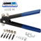 86pcs Hand Rivet Tool Nut Setter Kit, Heavy Duty Blind Rivet Gun Kit with Metric Rivet Nuts, Metric Mandrels and M3/M4/M5/M6/M8 Rivnuts