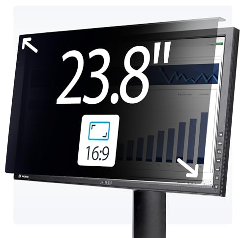 StarTech.com Filtro de Privacidad 16:9 para Monitor de 23.8 - Colgante - Protector Acrílico de Pantalla - +/- 30°