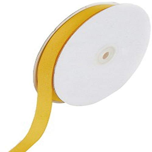 Creative Ideas Solid 3/8-Inch Grosgrain Ribbon, 50-Yard, Light Gold