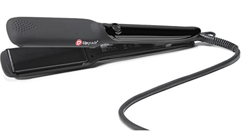 Upgrade - Piastra per Capelli Professionale Cyber Large - Piastra per Capelli con Piattini Flottanti Larghi - Elegante Design Cromato - Con Device Temperature Program