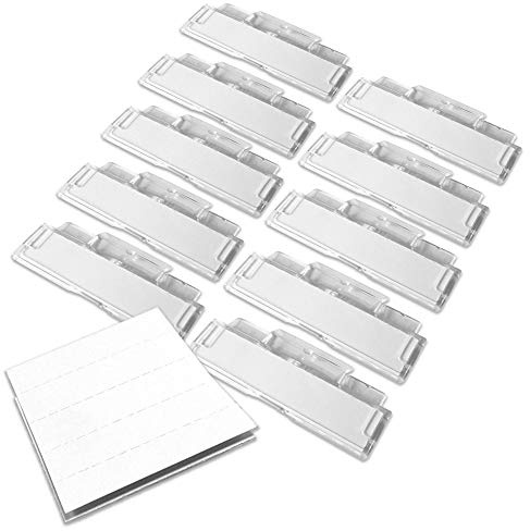 50 linguette e inserti per cartelle sospese, in plastica trasparente, per archiviazione, cartelle sospese, divisori per indice, 50 linguette e inserti riposizionabili