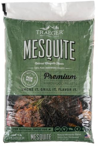 Mesquite Wood Pellets 100% Natural and Food-Friendly for Pellet Grills - 9 kg