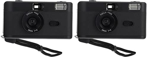 SOLUSTRE 2 STK Filmkamera Tragbarer Kamerafilm Für Abs-Vintage- Retro-Foto Wiederverwendbare Abs- Wiederverwendbare Reise Macaron Reisen Eingebaut PVC