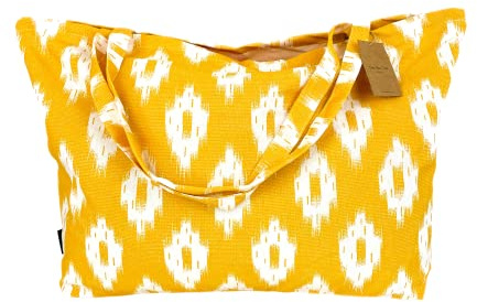 TRESMESTRES Strandtasche für Damen - Groß, im mediterranen Stil und mit Innenfutter – Badetasche XXL Familie für Strand - ideal als Schwimmtasche und Sommertasche