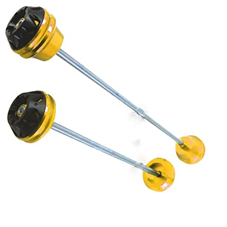 WOBBLO Motorrad Vorder- Und Hinterachse Gabel Sturzpads Radschutz Für Y&amaha YZF R1 YZFR1 2004 2005 2006 2007 2008 (Color : Gold)