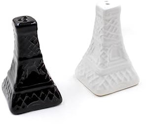 MAGICLULU Salz- Und Streuer Im Eiffelturm-stil 2er-set Aus Keramik-gewürzbehältern Zum Kochen Und Backen