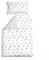Clair de Lune Jungle Dream Reversible Cot Bed Duvet Cover and Pillowcase Set 120 x 150 cm , White/Grey