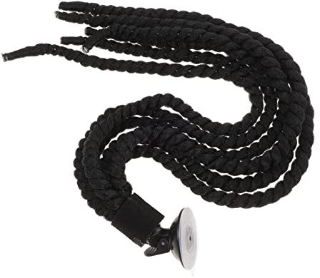 MOBUTOFU Motorradhelm Zopf Dekoration Helm Perücke Ornament Wiederverwendbare Helm Decor Saugnapf Design Für Helme