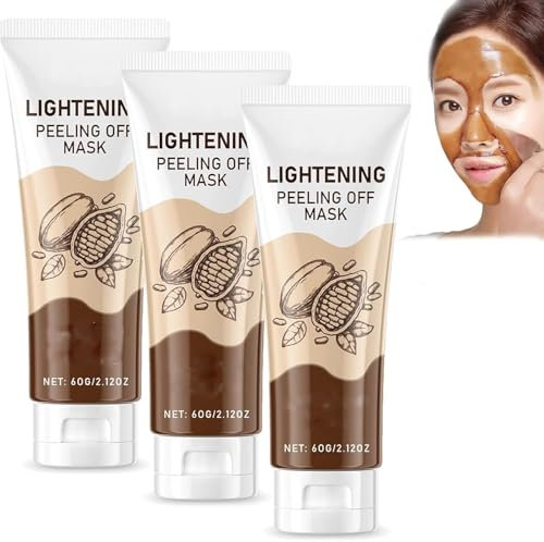 Aufhellende Peel-off-Maske, Instant Whitening Niacinamide Peel-Off-Maske, Anti-Aging-Peeling-Maske, Tiefenreinigung des Gesichts, für jeden geeignet (3 STÜCKE)