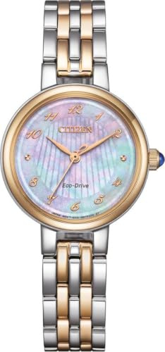 Citizen L Quartz Damenuhr 27.7 mm, EM0996-84Y | Quartz, Saphirglas, 5 bar Wasserdicht, 180 Tage Gangreserve, Edelstahlband