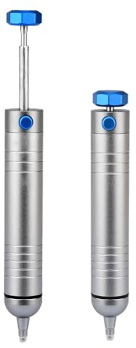 WIIYENA Pompa dissaldante in alluminio con forte aspirazione a vuoto, tubo in silicone e manico ergonomico per riparazione elettronica