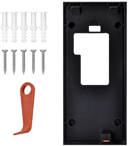 CYMYGS 12 Pcs Ring Doorbell Mount No Drill, Ring Doorbells Screws | Replacement Bracket Backplate Kit, Doorbell Adhesive Mount and Spare Screws for Houses Easy Install Without Drillings