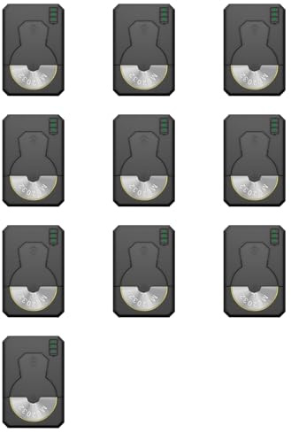 Tacdas 10X Chargeur de Batterie Rechargeable Haute Efficacité ML2032 ML2016 ML2020 ML1220 Chargeur de Pile Bouton