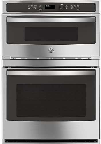 GE JT3800SHSS 30″ Built‑In Combination Wall Oven with Microwave – 6.7 cu ft Total Capacity, Sensor Cooking, Self‑Clean with Steam, Sabbath Mode, Stainless Steel