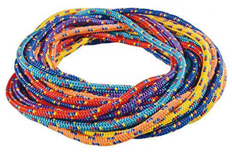 Kawanyo – 6er Set Gymnastik Springseile in Premium Qualität – Sprungseile ideal für Reha, Gymnastik, Kita, Schule & Vereine – bunte Hüpfseile á 300 cm