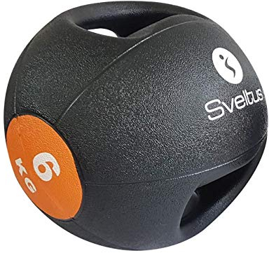 Sveltus Medizinball mit Griffen, 6 kg