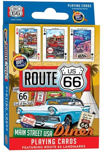 Route 66 Set mit 52 Spielkarten + Joker (MPC)