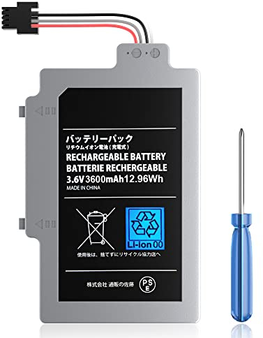 [3600mAh] Akku für Nintendo Wii U Gamepad, WUP-010, WUP-002, ARR-002, AC1748, AC1612 Gamepad Controller Wiederaufladbarer Ersatzakkupack mit Tool