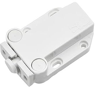 Chiusura a scatto per armadio, chiusura a pressione per armadio, cassetto (bianco)