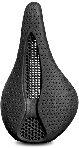 BUCKLOS Sillín de Bicicleta Impreso en 3D, cómodo cojín de Bicicleta de montaña, Apto para Bicicletas de Carretera MTB BMX XC Gravel
