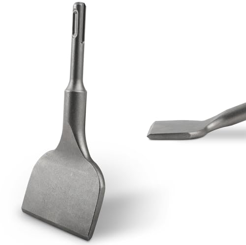 BREANIFULL Scalpello piatto SDS Plus - Scalpello piatto SDS-Plus, per la rimozione senza sforzo di piastrelle e adesivi per piastrelle, muratura