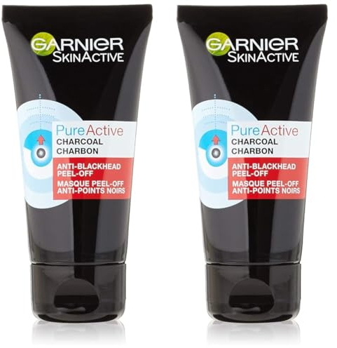 Garnier - SkinActive - Pure Active - Masque Peel-Off Anti-Points Noirs - Peaux Grasses à Imperfections - 50 ml (Lot de 2)