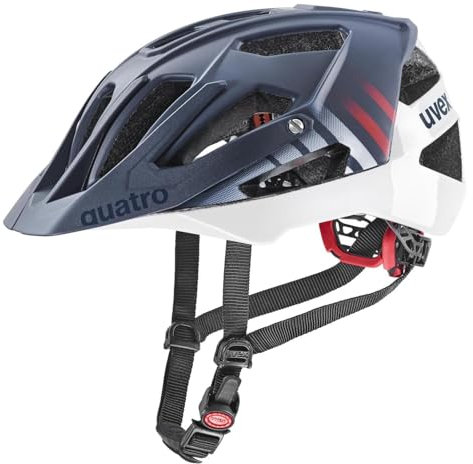 Uvex Quatro CC All Mountain Enduro MTB Fahrrad Helm matt blau 2025: Größe: 52-57cm