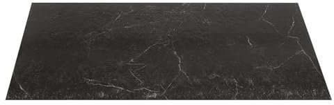 Rivestimento autoadesivo per pavimenti, nero, 24 pezzi, in pietra, autoadesive, in PVC, effetto piastrelle, 60 x 30 cm