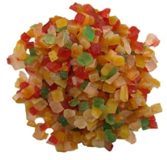 Idea Cubetti Macedonia Candita, Frutta Mista, Confezione da 900 g, per Decorazione Torte e Dolci