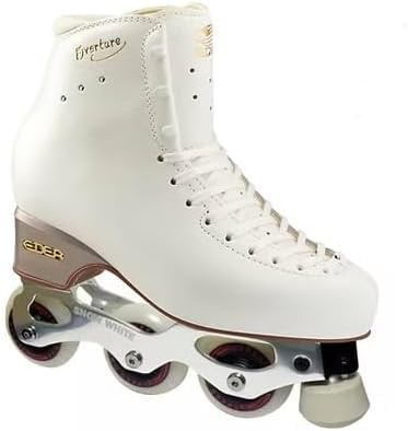L'Estel Skates - Edea Overture-Stiefel + Schlittschuhfüße Snow White - Inline Figure Skates (Weiß, 245/37)