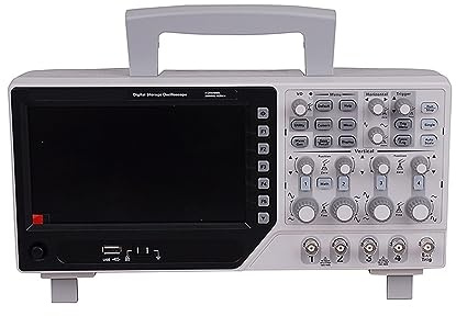ZKLGS Oscilloscope, Oscilloscope 4CH EXT+DVM+Auto Range Function 1GS/s Generator SD Card Storage