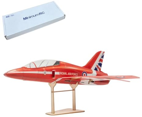 MinimumRC Red Arrow F-15 RC Jet 2.4GHz 3-Kanal Impeller Flugzeugmodell aus EPP, ultraleichtes EDF-Design, Einfache Handhabung & modulare Montage, Ideal für Erwachsene, Geeignet für Anfänger