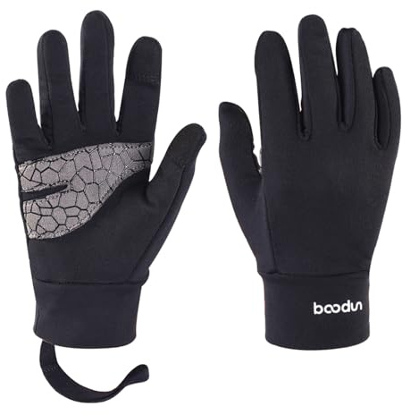Cykelhandskar för barn - Andas Anti-Slip Full Finger Outdoor Bike Riding Handskar Pekskärmshandskar, Handledsrem för 4-12 år för cykling, klättring, ridning, cykling (L)